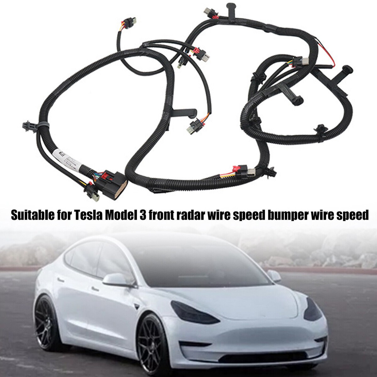 For 2017 – 2022 Tesla Model 3 FRONT BUMPER PARKING SENSOR HARNESS