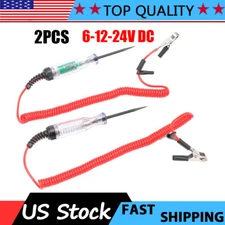 2x 6-24V Digital Electric Voltage Circuit Tester Automotive Test Light Car Truck