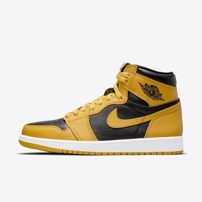 New Nike Jordan 1 Retro High OG Pollen Shoes - Black/ Yellow New Nike Jordan 1 Retro High OG Pollen Shoes - Black/ Yellow