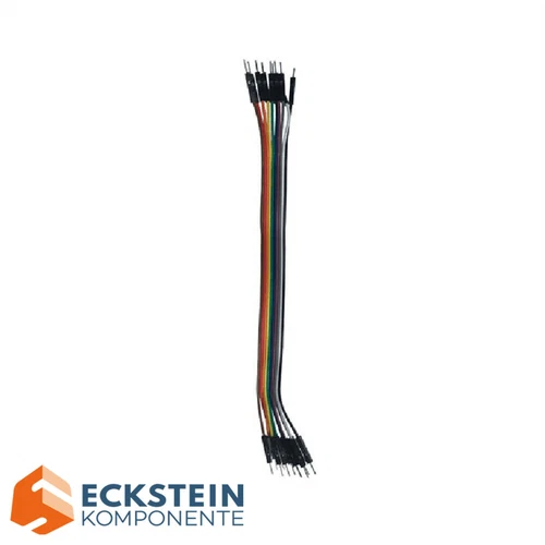Jumper Wire 10x1Pin Male to Male 40cm for Breadboard, Arduino Projects