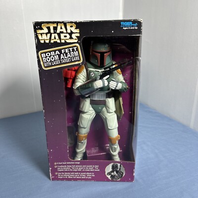 1998 Tiger Electronics Star Wars Boba Fett Room Alarm Laser Target Game RARE