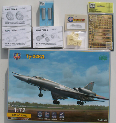 MODELSVIT Tu-22KD + AMIGO Resin Mini World Metal Conversion 1:72 Flugzeug Kit 22