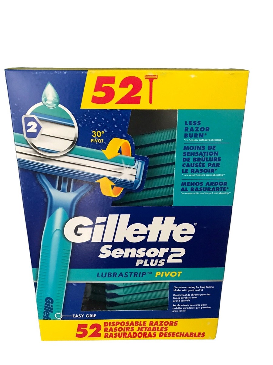 New Gillette Sensor2 Plus Disposable Razors - 52 Count 47400507579
