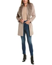 Sofiacashmere Toscana Shawl Collar Wool-blend Coat Women's