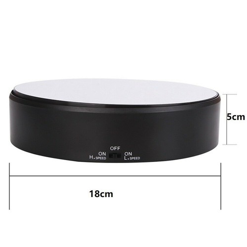 Orologio Gioielli Rotanti 18cm 360° Fotocamera Supporto Display Giradischi 2 Livelli Velocità Regno Unito - Foto 7 di 12