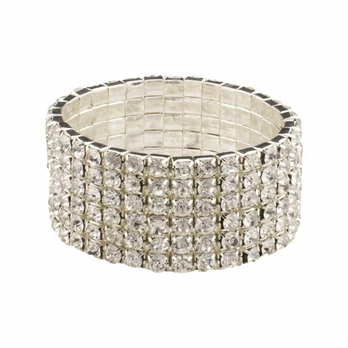 Sparkles Home Rhinestone Elastic Napkin Ring Set of 4