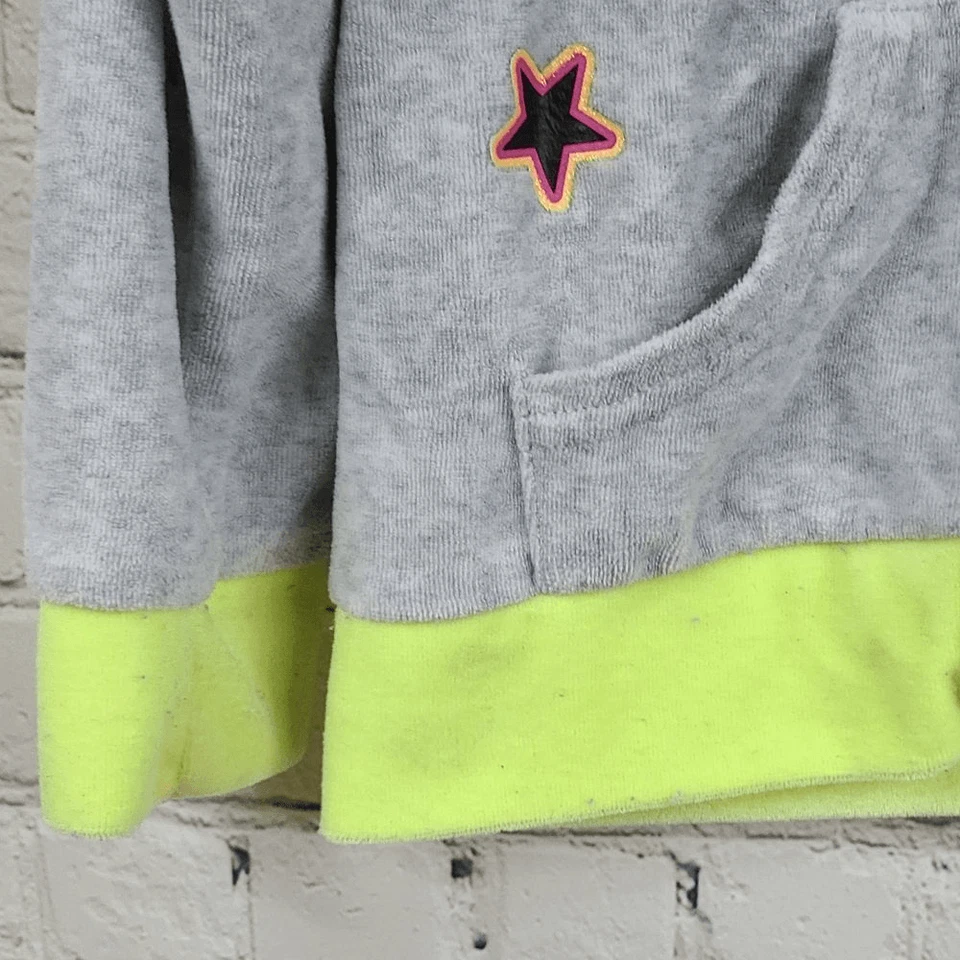 DC Super Hero Girls XS (4/5) Gris Felpa Vellón Cremallera Frontal Sudadera con Capucha Superman Batman Foto 4 de 4