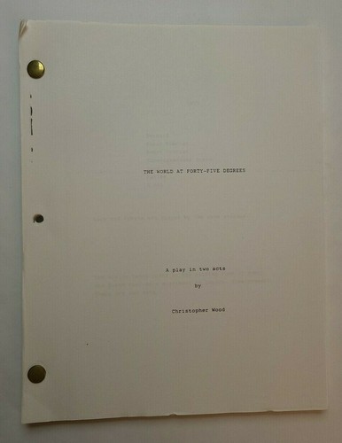 DIE WELT UM FÜNFUNDVIERZIG GRAD / Christopher Wood 1990er Spielskript - Bild 2 von 12