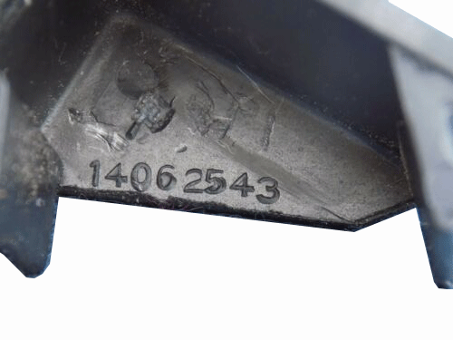 1984-1989 Chevy Corvette C4 Center Console Wiring Cover Trim Used Black 14062543 - Picture 5 of 6