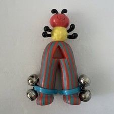 Vintage Parents Battat 8" Bug Bells Starts Bright Rattle Bells Colorful Toy