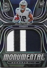 2022 Panini Spectra Jalen Tolbert 34/99 Rookie Monumental Memorabilia MME-JTO