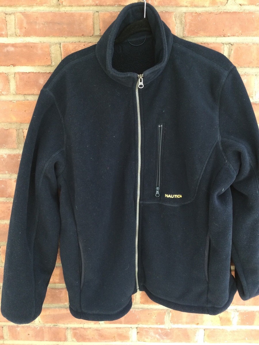 Men's Nautica Size L Jacket 2-In-1 Front Zip Navy Vintage | eBay