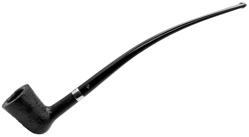 Peterson Churchwarden D17 Briar Pipe in a Black Sandblasted Finish