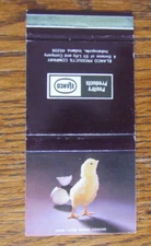 ELANCO POULTRY PRODUCTS MATCHBOOK COVER: INDIANAPOLIS, INDIANA MATCHCOVER -A8