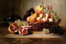 Still juicy fruit Tile Mural Kitchen Bathroom Wall Backsplash 18x12
