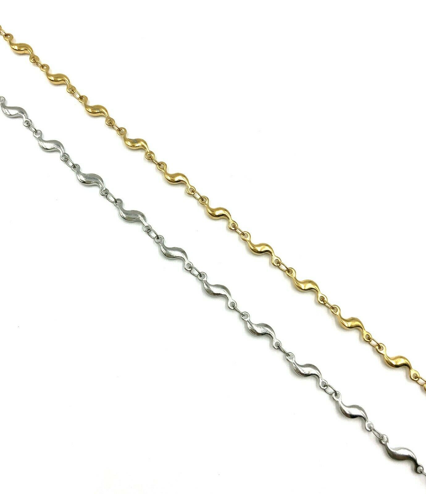 Stainless Steel S-Link Chain Anklet Bracelet c140-image