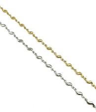 Anklet Bracelet Stainless Steel S Shaped Link Chain c140