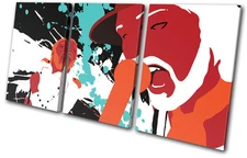 Musical Kasabian Pop Abstract TREBLE CANVAS WALL ART Picture Print VA