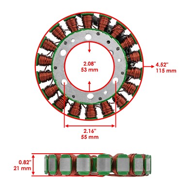 Bobina D'accensione E Statore Magnete Per Yamaha XV535 Virago - Ricambio Perfetto 1987-2000 - Foto 4