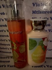 2 Mixed Lot Bath Body Works PEARBERRY Lotion Fragrance Mist 8 oz Each NEW