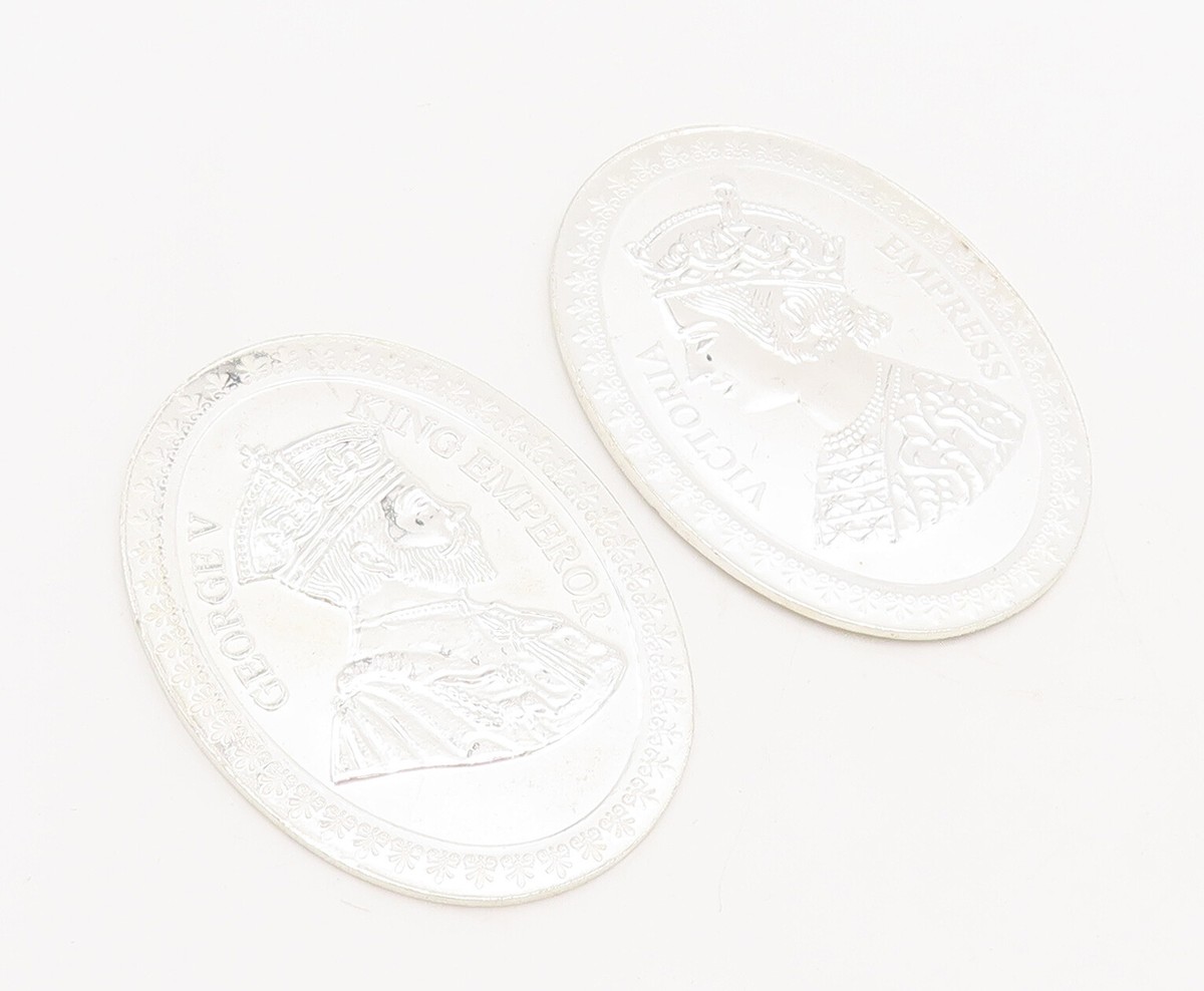 925 Sterling Silver Vintage Coin Victorian Marriage Blessing Solid