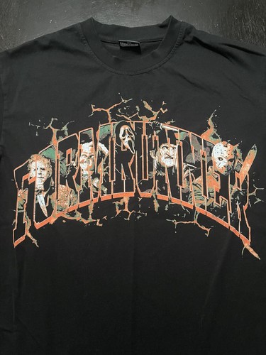 Form Runner Horror Characters Spell Out T-Shirt, Black, Size: Medium