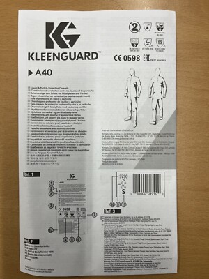 Kleenguard A40 Overall Schutzanzug - Weiß, Gr. L