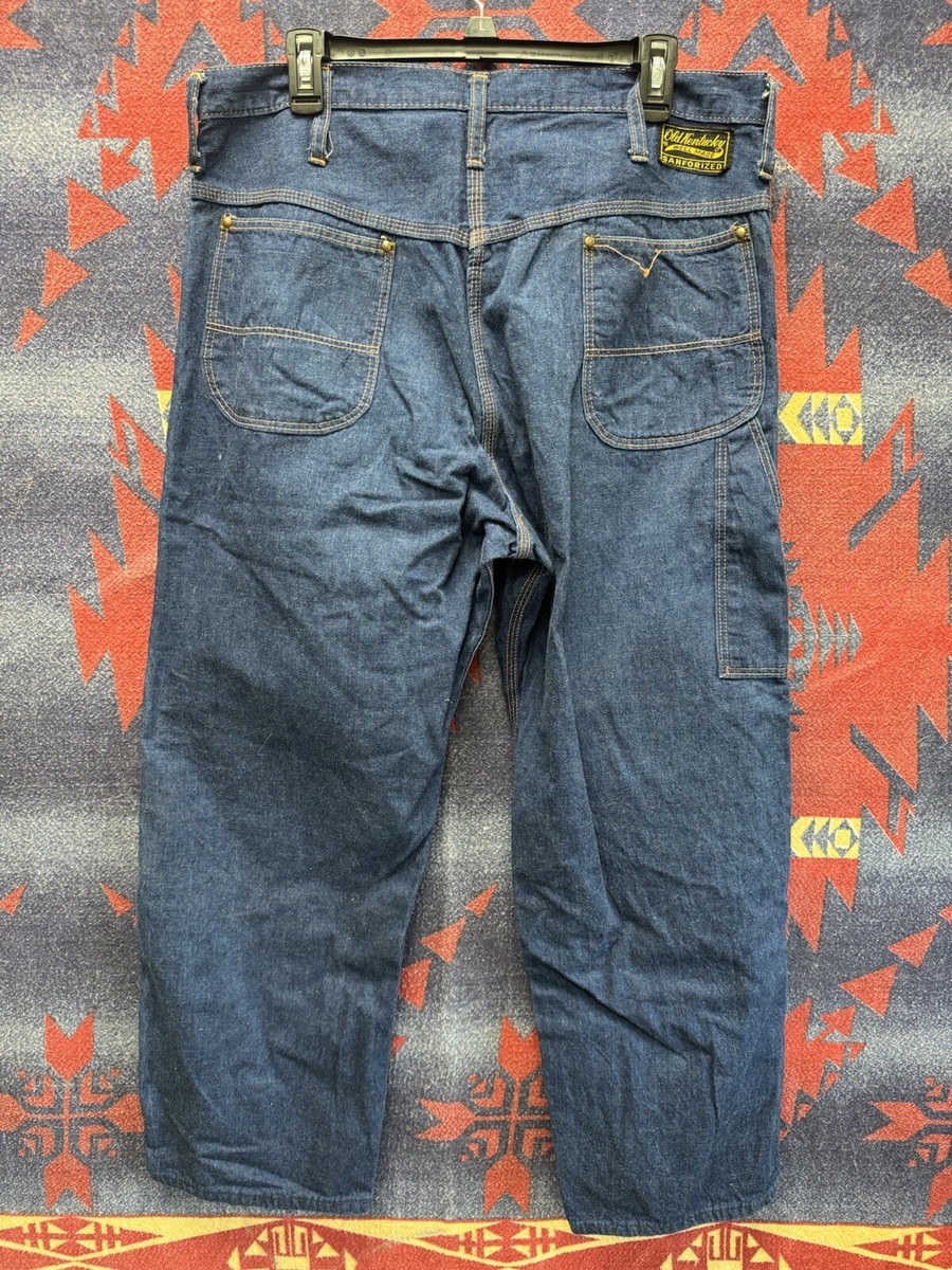 Vintage Old Kentucky Well Made Sanforized Denim Jeans 35x27 Vintage Old Kentucky Well Made Sanforized Denim Jeans 35x27