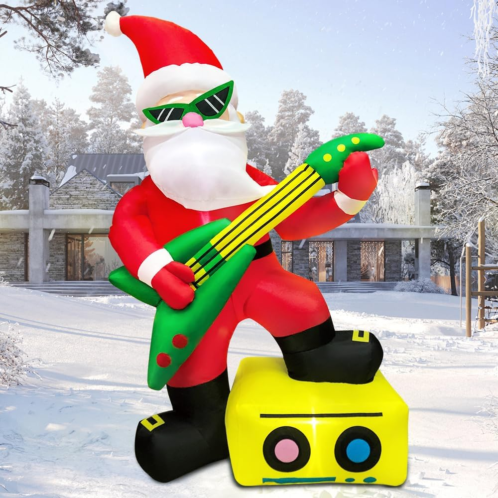 6Ft Led Blow up Outdoor Christmas Inflatable Yard Santa Claus