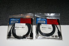 NEW LOT OF 2 TRIPP LITE P580-006 6 Ft DisplayPort Device Cable Male to Male 6FT