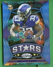 DALVIN COOK 2021 CERTIFIED STAR INSERT BLUE PARALLEL /75 MINNESOTA VIKINGS 