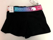 Girls Wonder Nation Play Shorts Black Size X Small 4-5  X Large 14 