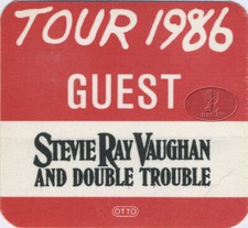 STEVIE Ray VAUGHAN 1986 Live Alive Backstage Pass Guest