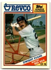 1988 TOPPS REVCO LEAGUE LEADERS DWIGHT EVANS BOSTON RED SOX #24