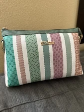 BFT Prime Bag Multi Color Pastel Pattern Shoulder Bag - See Pics