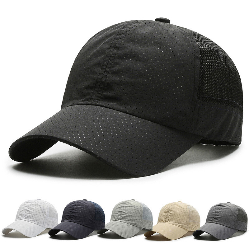 Zonbailon Men’s Breathable Mesh Baseball Cap for Outdoor Activities in Black