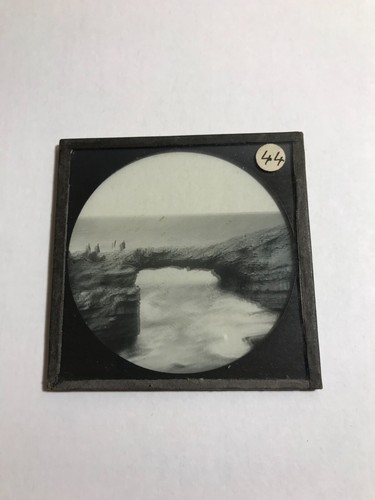magic lantern slide c1890 photograph IRELAND Natural coast bridge Ross Co Clare - Picture 3 of 3