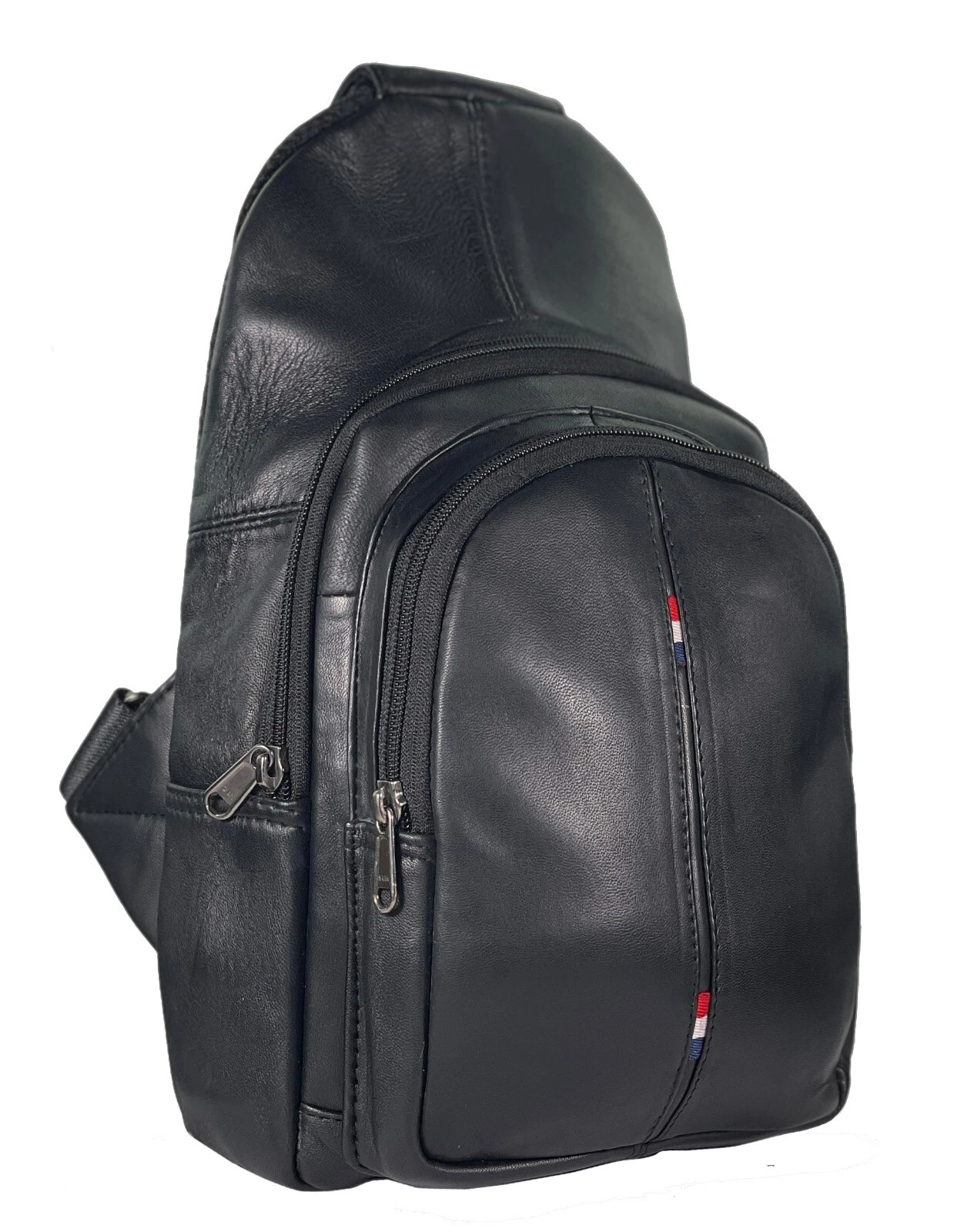Men's Sling Backpack Genuine Leather Chest bag Crossbody Bag Shoulder Bag
Opens in a new window or t
