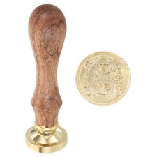 Buchstabe G Wachs Siegel Stempel Initialen Buchstabe Wachstempel Holz Handgriff