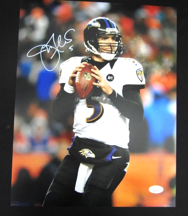 Joe Flacco Autographed Signed Baltimore Ravens 11x14 Photo JSA COA 