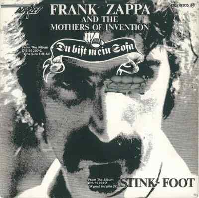 Frank Zappa And The Mothers Du Bist Mein Sofa / Stink-Foot 7in INSERT Vinyl
