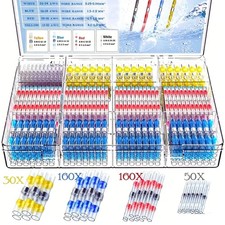 400PCS Waterproof Solder Stick Seal Sleeve Heat Shrink Butt Wire Connectors kit