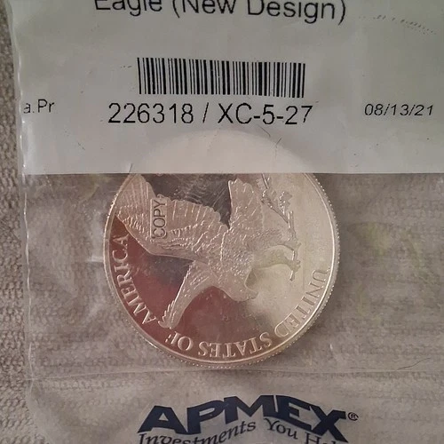 APMEX American Eagle (New Design) 1 oz Silver 0.999 Bullion Coin Uncertified