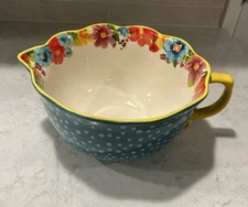 Pioneer Woman ~ Stoneware ~ 3.8 Quart ~ BREEZY BLOSSOM ~ 10" Batter Bowl New