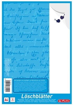 herlitz Löschpapierblock DIN A4 80 g/qm weiß
