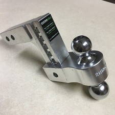 Rhino Usa Aluminum 6-inch Heavy Duty Drop Hitch For 2-inch Receiver W 2 Balls Rhino Usa Aluminum 6-inch Heavy Duty Drop Hitch For 2-inch Receiver W 2 Balls