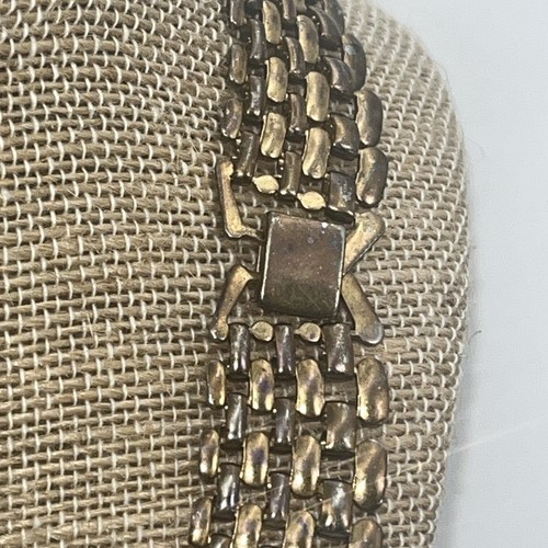 Vintage Costume Nefertiti Choker, Gold & Silver Tone Chain, Metal Cameo Focal - Picture 5 of 6