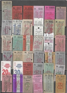 Bus Tram Tickets 36 No. L P T B L T BUSES L T COUNTRY BUSES & COACHES Etc