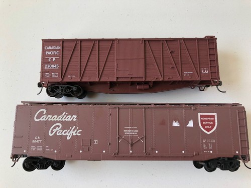 Combo de periódico Athearn Canadian Pacific 50' #80477 y #230845 coche de caja de 40' | Zustand: Used