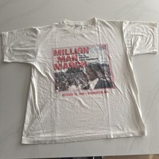 Vintage 1995 Million Man March Louis Farrakhan XL 90s USA Tee